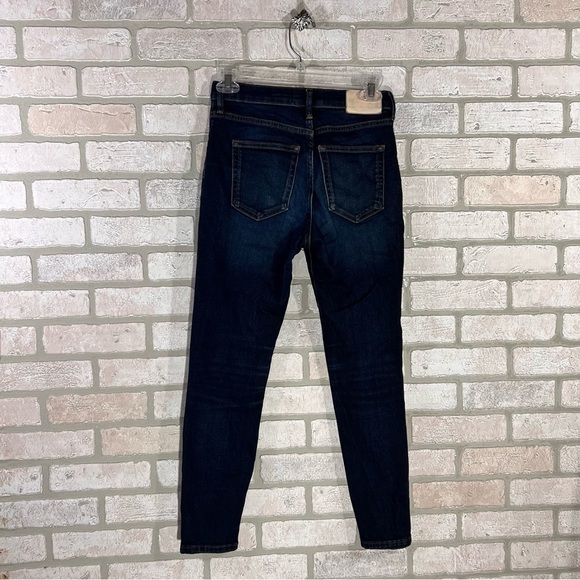 Everlane The High Rise Skinny Ankle Dark Wash Jeans Size 26 - Picture 8 of 12